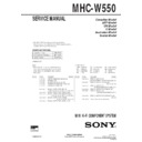 Sony MHC-W550 Service Manual