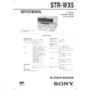 Sony MHC-WX5, MHC-WX7AV, STR-WX5 Service Manual