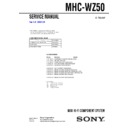 mhc-wz50 service manual