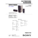 Sony MHC-WZ88D, SS-CTZ88D, SS-RC88D, SS-RSZ88D, SS-WZ88D Service Manual