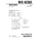 Sony MHC-WZ88D Service Manual