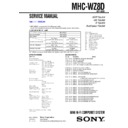 mhc-wz8d service manual