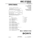 Sony MHC-ZX70DVD Service Manual