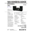 Sony NAS-S55HDE, NAS-SC55PKE, SS-S55HDE Service Manual