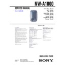 Sony NW-A1000 Service Manual