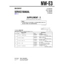 Sony NW-E3 (serv.man2) Service Manual