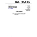 Sony NW-E305, NW-E307 (serv.man2) Service Manual