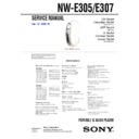 Sony NW-E305, NW-E307 Service Manual