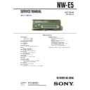 nw-e5 service manual