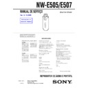 Sony NW-E505, NW-E507 Service Manual