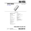 nw-ms6 service manual
