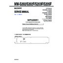 Sony NW-S202, NW-S202F, NW-S203F, NW-S205F (serv.man2) Service Manual