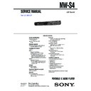 nw-s4 service manual