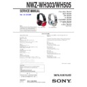 nwz-wh303 service manual