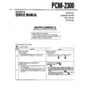 Sony PCM-2300 (serv.man2) Service Manual