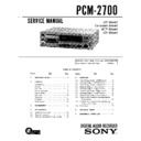 pcm-2700 service manual