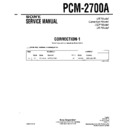 pcm-2700a service manual