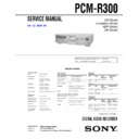 pcm-r300 service manual