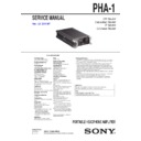 pha-1 service manual