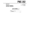 Sony PMC-202 (serv.man3) Service Manual