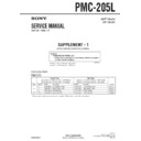 Sony PMC-205L (serv.man2) Service Manual