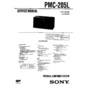 Sony PMC-205L Service Manual