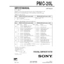 Sony PMC-20L Service Manual