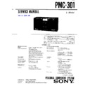 Sony PMC-301 Service Manual