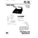 Sony PS-J10 (serv.man2) Service Manual