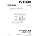 Sony PS-LX120D Service Manual