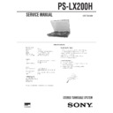 Sony PS-LX200H Service Manual