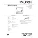 Sony PS-LX300H Service Manual