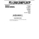 Sony PS-LX46, PS-LX46P, PS-LX47P Service Manual