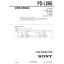 Sony PS-LX66 Service Manual