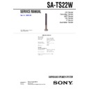 Sony SA-TS22W Service Manual