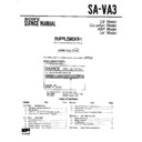 Sony SA-VA3 (serv.man2) Service Manual