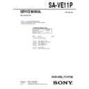 Sony SA-VE11P Service Manual