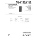 Sony SA-VE130, SA-VE150, SS-V130, SS-V150 (serv.man2) Service Manual