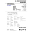 Sony SA-VE322, SA-VE325, SA-WMS325, SS-CN325, SS-V325 Service Manual