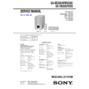 Sony SA-VE335, SA-WMS335, SS-CN335, SS-V331, SS-V335 Service Manual