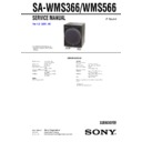 sa-ve366t, sa-ve566h, sa-wms366, sa-wms566 service manual