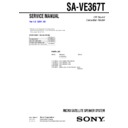 Sony SA-VE367T Service Manual