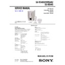 Sony SA-VE445H, SA-WMS445, SS-MS445 Service Manual