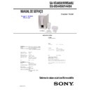 Sony SA-VE445H, SA-WMS445 Service Manual