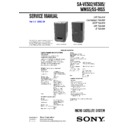 Sony SA-VE502, SA-VE505, SA-VE702, SA-WMS5, SS-MS5 Service Manual