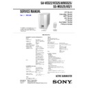 Sony SA-VE522, SA-VE525, SA-WMS525, SS-MS525, SS-V521 Service Manual