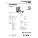 Sony SA-VE535H, SA-WMS535, SS-MS535 Service Manual