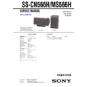 sa-ve556h, sa-ve566h, ss-cn566h, ss-ms566h service manual
