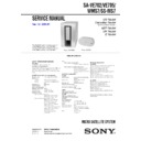 Sony SA-VE702, SA-VE705, SA-WMS7, SS-MS7 Service Manual