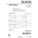 sa-w10g service manual